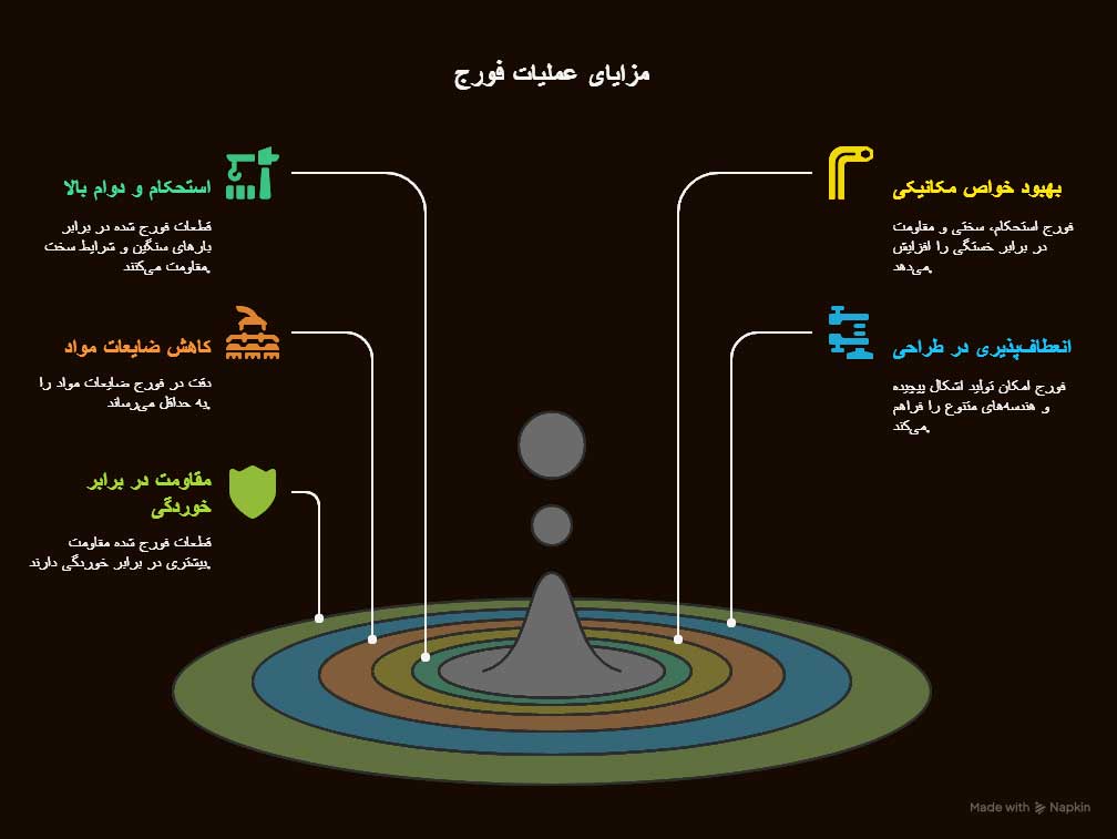 مزایای عملیات فورج